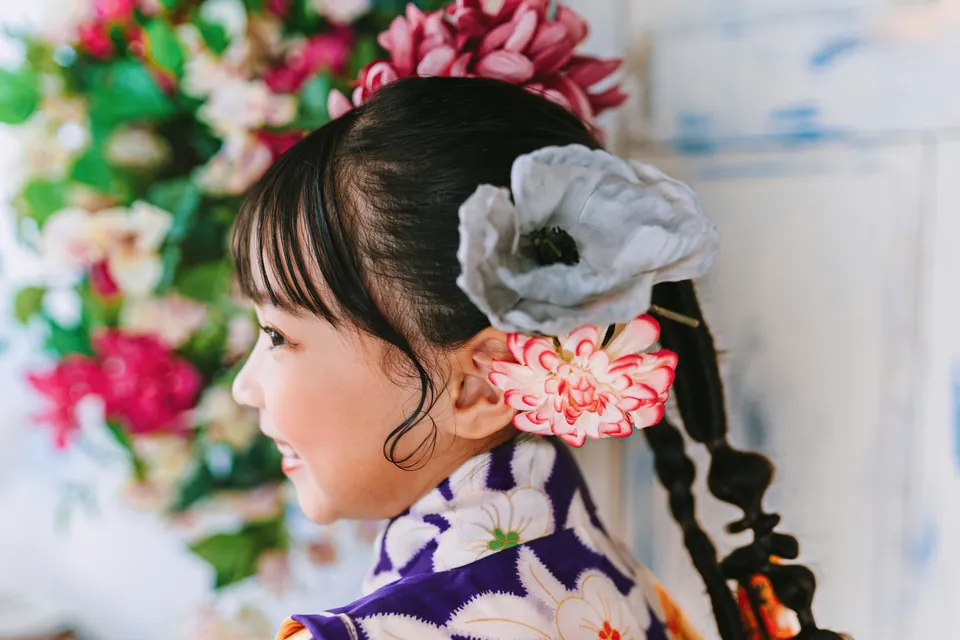 七五三のヘアセット